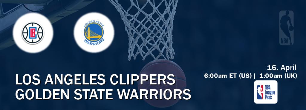 You can watch game live between Los Angeles Clippers and Golden State Warriors on NBA League Pass.