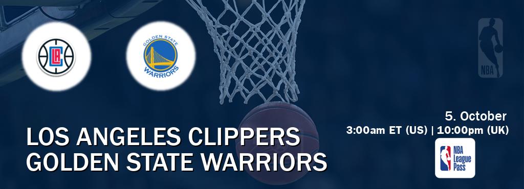 You can watch game live between Los Angeles Clippers and Golden State Warriors on NBA League Pass. You can watch game live between Los Angeles Clippers and Golden State Warriors on NBA League Pass.