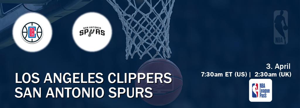 You can watch game live between Los Angeles Clippers and San Antonio Spurs on NBA League Pass. You can watch game live between Los Angeles Clippers and San Antonio Spurs on NBA League Pass.