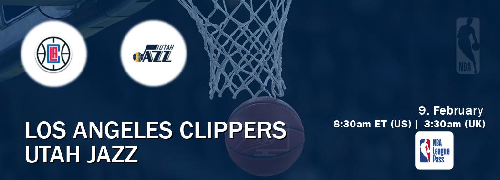 You can watch game live between Los Angeles Clippers and Utah Jazz on NBA League Pass.