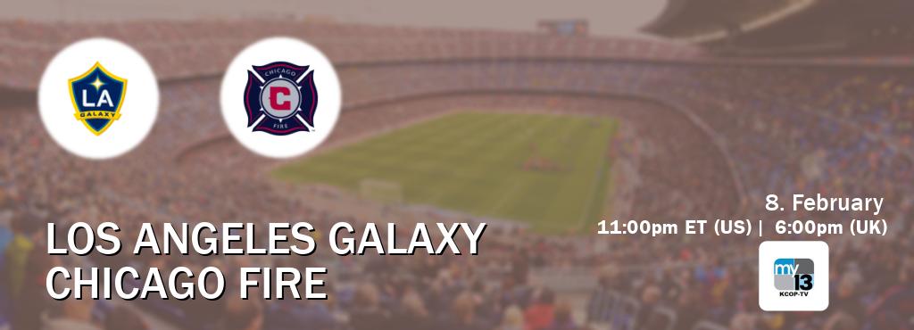 You can watch game live between Los Angeles Galaxy and Chicago Fire on KCOP-TV(US).