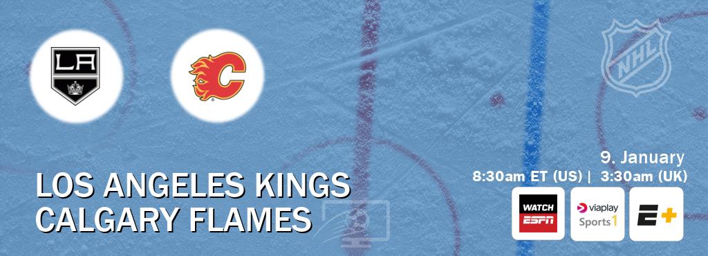 You can watch game live between Los Angeles Kings and Calgary Flames on WatchESPN(AU), Viaplay Sports 1(UK), ESPN+(US).