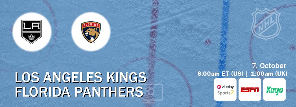 You can watch game live between Los Angeles Kings and Florida Panthers on Viaplay Sports 2(UK), ESPN(US), Kayo Sports(AU). You can watch game live between Los Angeles Kings and Florida Panthers on Viaplay Sports 2(UK), ESPN(US), Kayo Sports(AU).
