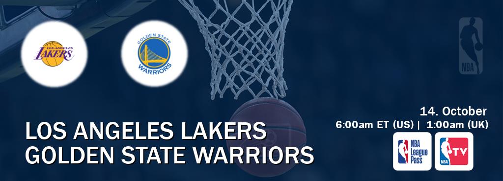 You can watch game live between Los Angeles Lakers and Golden State Warriors on NBA League Pass and NBA TV(US). You can watch game live between Los Angeles Lakers and Golden State Warriors on NBA League Pass and NBA TV(US).