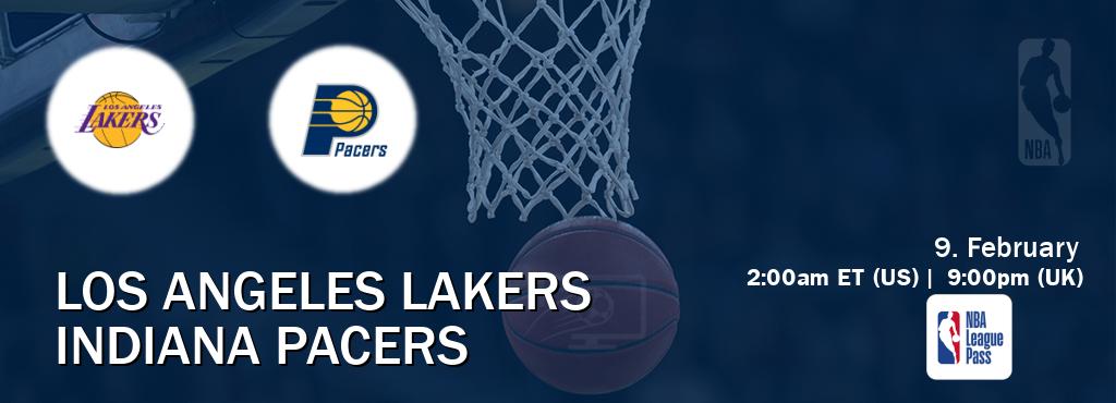 You can watch game live between Los Angeles Lakers and Indiana Pacers on NBA League Pass.