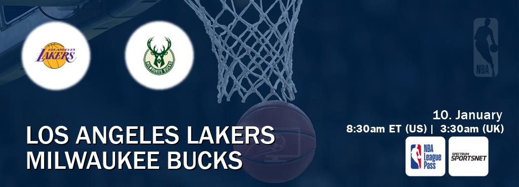 You can watch game live between Los Angeles Lakers and Milwaukee Bucks on NBA League Pass and Spectrum SportsNet(US). You can watch game live between Los Angeles Lakers and Milwaukee Bucks on NBA League Pass and Spectrum SportsNet(US).