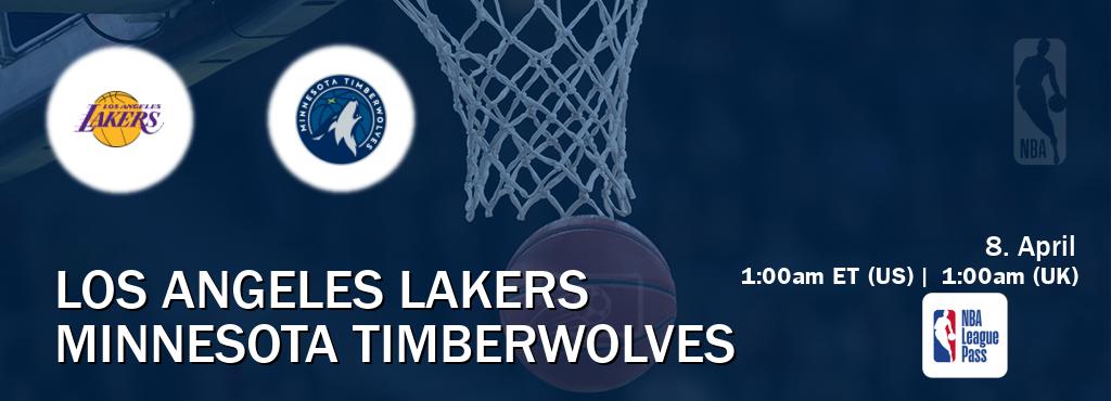 You can watch game live between Los Angeles Lakers and Minnesota Timberwolves on NBA League Pass.