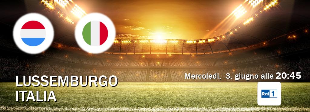 Il match Lussemburgo - Italia sarà trasmesso in diretta TV su Rai 1 (ore 20:45)