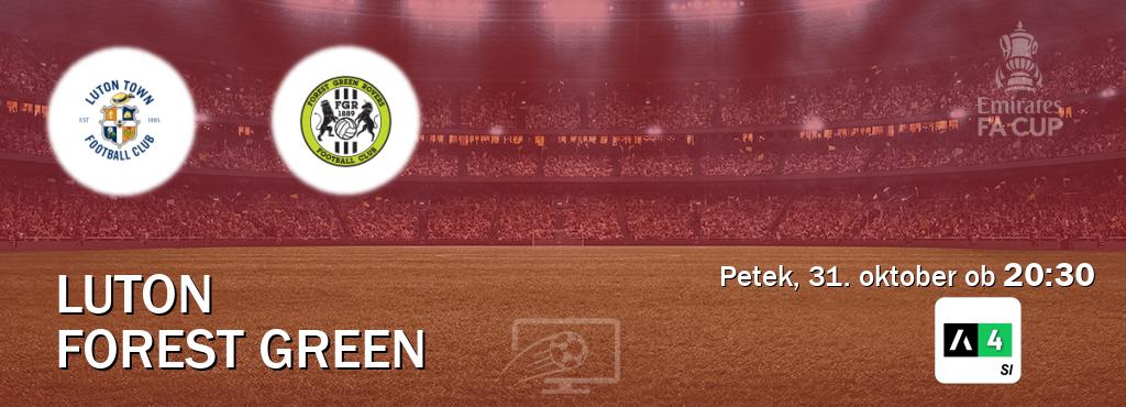 Luton in Forest Green v živo na Arena Sport 4. Prenos tekme bo v petek, 31. oktober ob  20:30