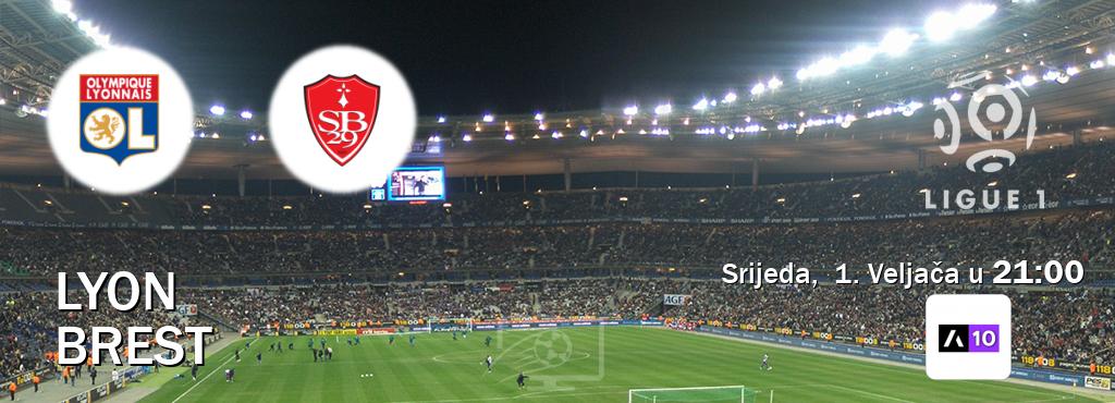 Izravni prijenos utakmice Lyon i Brest pratite uživo na Arena Sport 10 (Srijeda,  1. Veljača u  21:00).