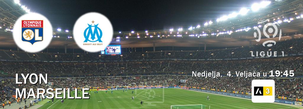 Izravni prijenos utakmice Lyon i Marseille pratite uživo na Arena Sport 3 (Nedjelja,  4. Veljača u  19:45).