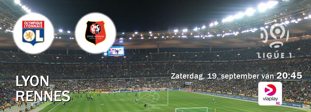 Wedstrijd tussen Lyon en Rennes live op tv bij Viaplay Nederland (zaterdag, 19. september van  20:45).