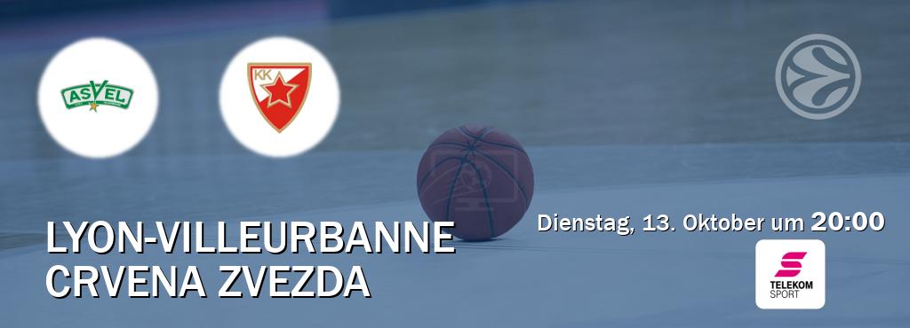 Das Spiel zwischen Lyon-Villeurbanne und Crvena zvezda wird am Dienstag, 13. Oktober um 20:00, live vom Magenta Sport übertragen. Das Spiel zwischen Lyon-Villeurbanne und Crvena zvezda wird am Dienstag, 13. Oktober um 20:00, live vom Magenta Sport übertragen.