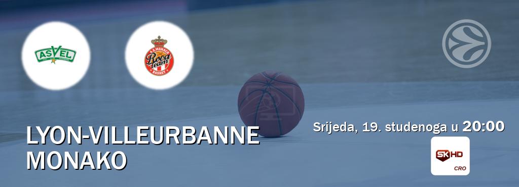 Izravni prijenos utakmice Lyon-Villeurbanne i Monako pratite uživo na Sportklub HD (srijeda, 19. studenoga u  20:00).