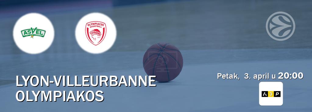 Izravni prijenos utakmice Lyon-Villeurbanne i Olympiakos pratite uživo na Arena Premium 3 (petak, 3. april u 20:00). Izravni prijenos utakmice Lyon-Villeurbanne i Olympiakos pratite uživo na Arena Premium 3 (petak, 3. april u 20:00).
