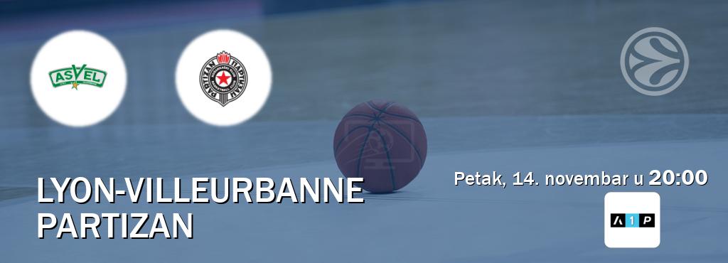 Izravni prijenos utakmice Lyon-Villeurbanne i Partizan pratite uživo na Arena Premium 1 (petak, 14. novembar u  20:00).
