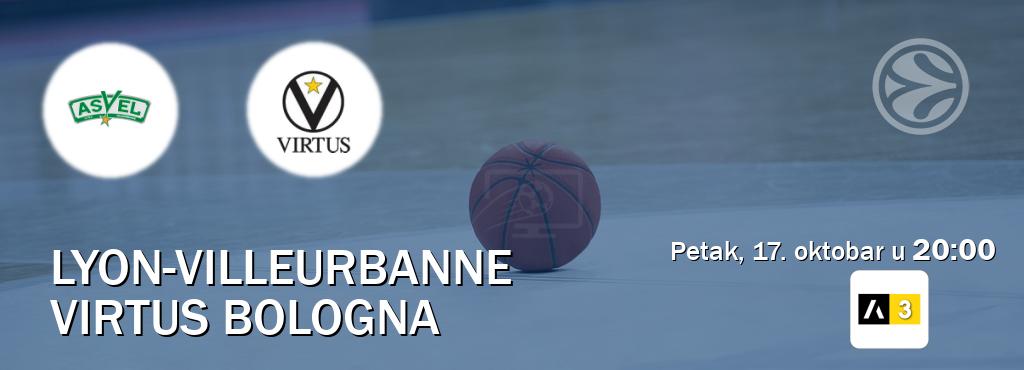Izravni prijenos utakmice Lyon-Villeurbanne i Virtus Bologna pratite uživo na Arena Sport 3 (petak, 17. oktobar u 20:00). Izravni prijenos utakmice Lyon-Villeurbanne i Virtus Bologna pratite uživo na Arena Sport 3 (petak, 17. oktobar u 20:00).