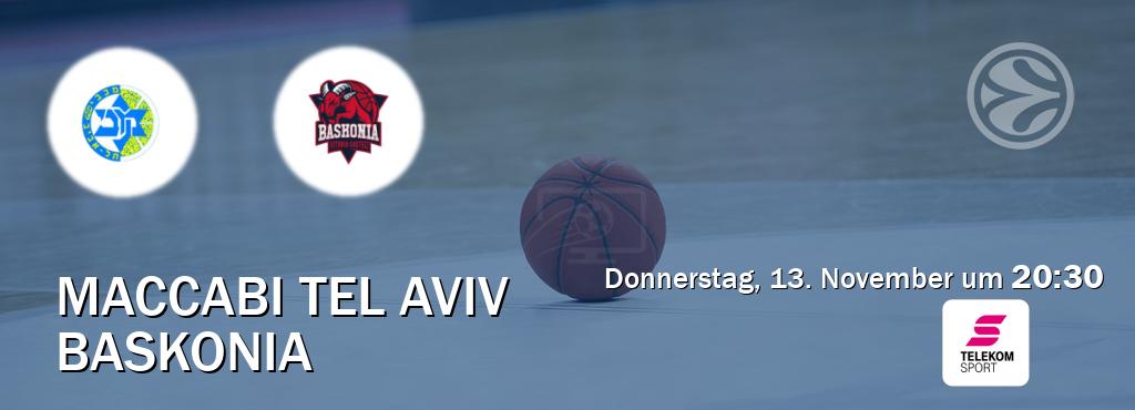 Das Spiel zwischen Maccabi Tel Aviv und Baskonia wird am Donnerstag, 13. November um  20:30, live vom Magenta Sport übertragen.
