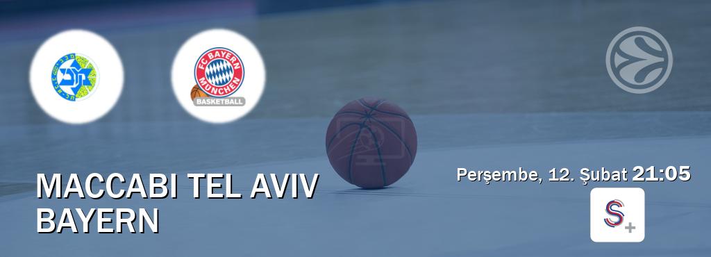 Karşılaşma Maccabi Tel Aviv - Bayern S Sport +'den canlı yayınlanacak (Perşembe, 12. Şubat  21:05).