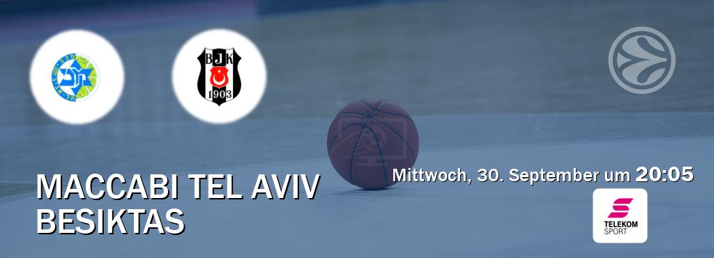 Das Spiel zwischen Maccabi Tel Aviv und Besiktas wird am Mittwoch, 30. September um  20:05, live vom Magenta Sport übertragen.