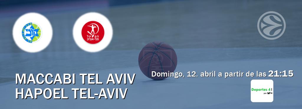 El partido entre Maccabi Tel Aviv y Hapoel Tel-Aviv será retransmitido por Movistar Deportes 4 (domingo, 12. abril a partir de las  21:15).