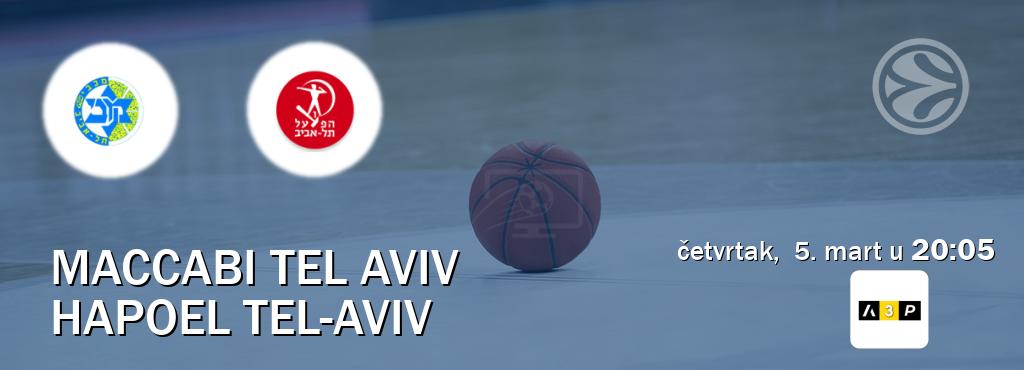 Izravni prijenos utakmice Maccabi Tel Aviv i Hapoel Tel-Aviv pratite uživo na Arena Premium 3 (četvrtak,  5. mart u  20:05).