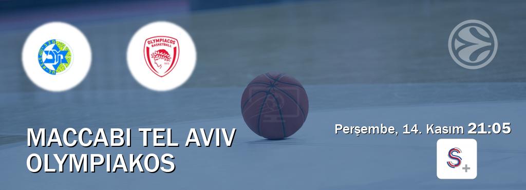 Karşılaşma Maccabi Tel Aviv - Olympiakos S Sport +'den canlı yayınlanacak (Perşembe, 14. Kasım  21:05).