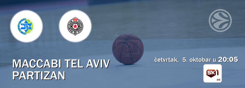 Izravni prijenos utakmice Maccabi Tel Aviv i Partizan pratite uživo na Sportklub 1 (četvrtak,  5. oktobar u  20:05).