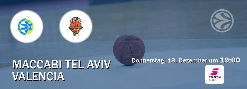 Das Spiel zwischen Maccabi Tel Aviv und Valencia wird am Donnerstag, 18. Dezember um  19:00, live vom Magenta Sport übertragen.