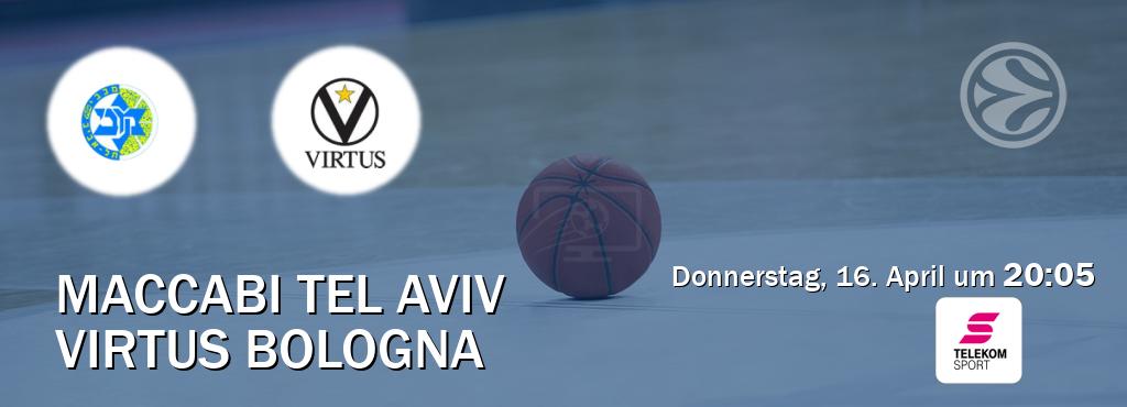 Das Spiel zwischen Maccabi Tel Aviv und Virtus Bologna wird am Donnerstag, 16. April um  20:05, live vom Magenta Sport übertragen.