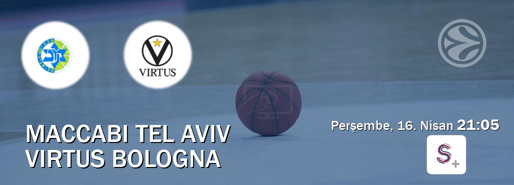 Karşılaşma Maccabi Tel Aviv - Virtus Bologna S Sport +'den canlı yayınlanacak (Perşembe, 16. Nisan  21:05).