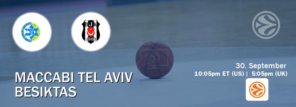 You can watch game live between Maccabi Tel Aviv and Besiktas on EuroLeague TV. You can watch game live between Maccabi Tel Aviv and Besiktas on EuroLeague TV.