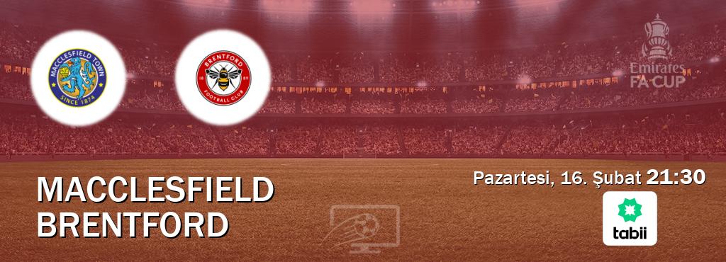 Karşılaşma Macclesfield - Brentford Tabii'den canlı yayınlanacak (Pazartesi, 16. Şubat  21:30).