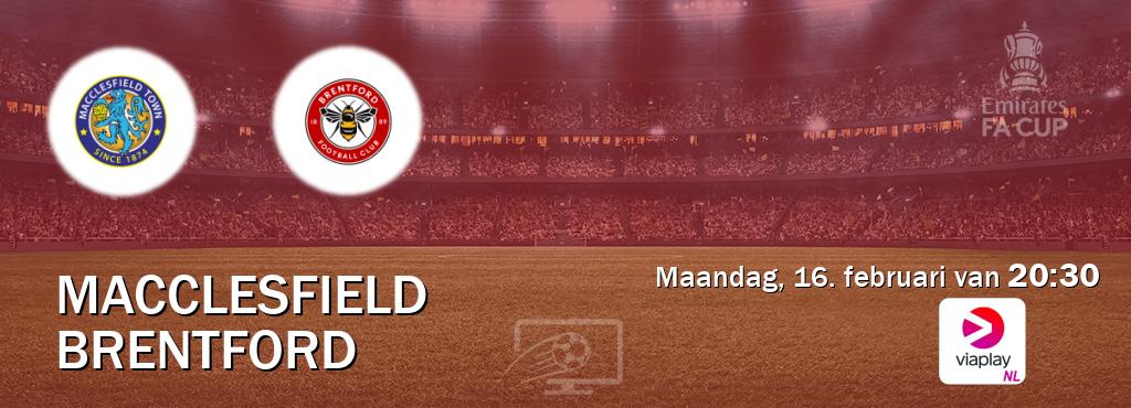Wedstrijd tussen Macclesfield en Brentford live op tv bij Viaplay Nederland (maandag, 16. februari van  20:30).