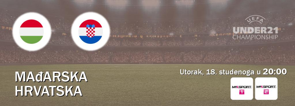 Izravni prijenos utakmice Mađarska U21 i Hrvatska U21 pratite uživo na MAXSport1 i MAXSport2 (utorak, 18. studenoga u 20:00). Izravni prijenos utakmice Mađarska U21 i Hrvatska U21 pratite uživo na MAXSport1 i MAXSport2 (utorak, 18. studenoga u 20:00).