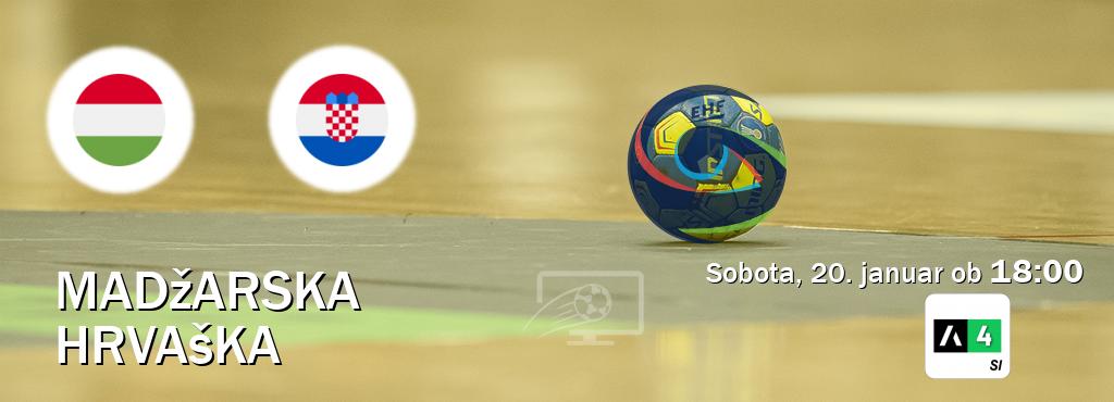 Prenos tekme med Madžarska in Hrvaška v živo na Arena Sport 4 (sobota, 20. januar ob  18:00 uri).