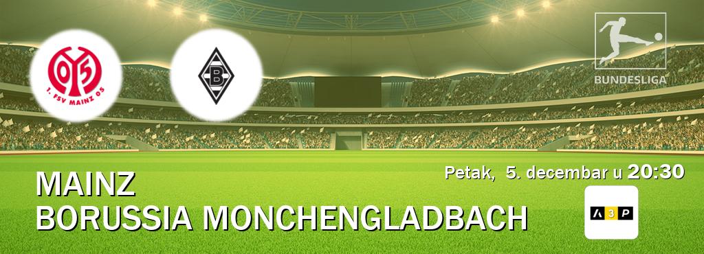 Izravni prijenos utakmice Mainz i Borussia Monchengladbach pratite uživo na Arena Premium 3 (petak,  5. decembar u  20:30).