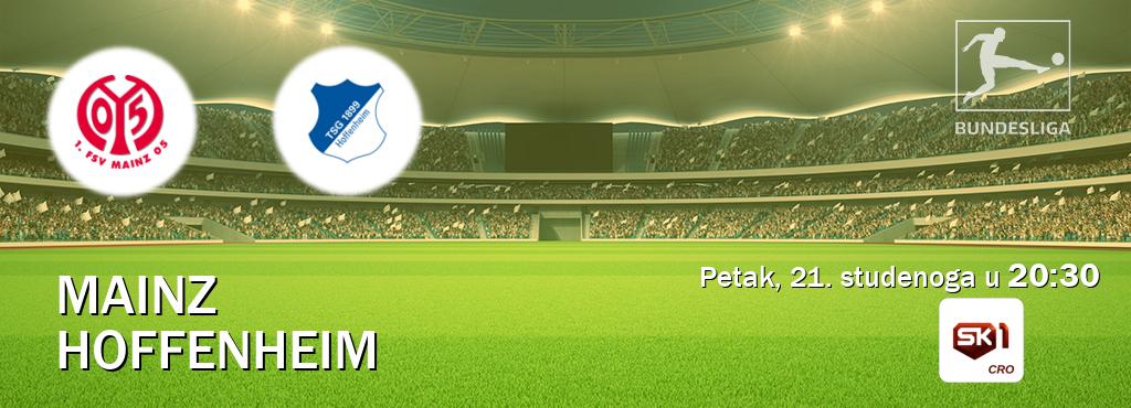 Izravni prijenos utakmice Mainz i Hoffenheim pratite uživo na Sportklub 1 (petak, 21. studenoga u  20:30).