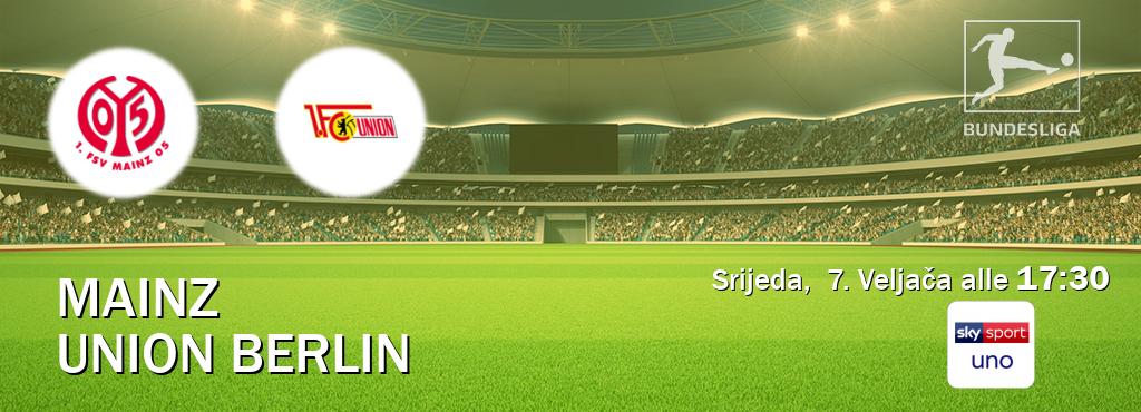 Il match Mainz - Union Berlin sarà trasmesso in diretta TV su Sky Sport Uno (ore 17:30)