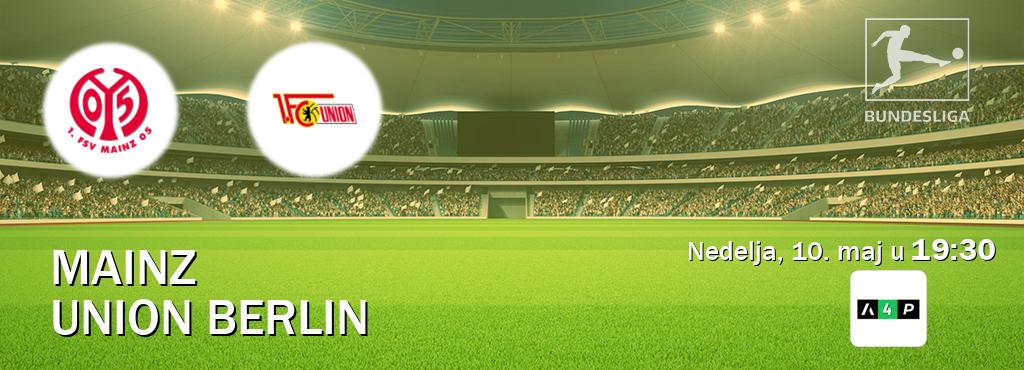 Izravni prijenos utakmice Mainz i Union Berlin pratite uživo na Arena Premium 4 (nedelja, 10. maj u 19:30). Izravni prijenos utakmice Mainz i Union Berlin pratite uživo na Arena Premium 4 (nedelja, 10. maj u 19:30).