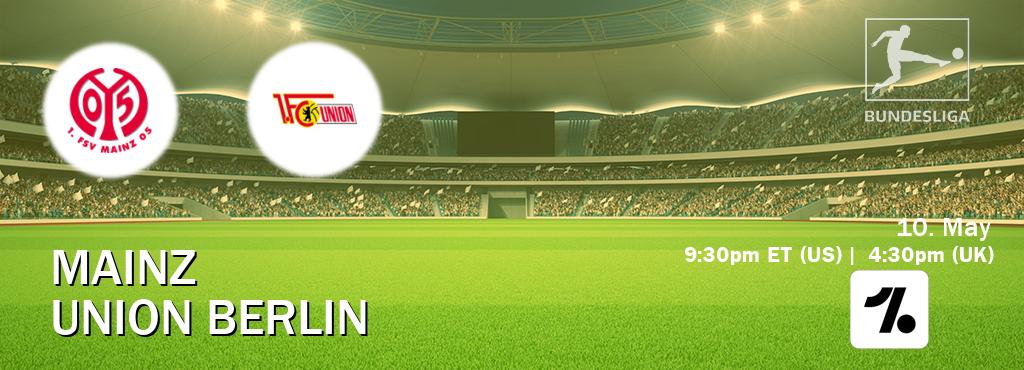 You can watch game live between Mainz and Union Berlin on OneFootball.