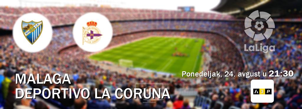 Izravni prijenos utakmice Malaga i Deportivo La Coruna pratite uživo na Arena Premium 3 (ponedeljak, 24. avgust u  21:30).
