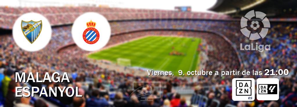 El partido entre Malaga y Espanyol será retransmitido por DAZN España y DAZN Laliga (viernes, 9. octubre a partir de las 21:00). El partido entre Malaga y Espanyol será retransmitido por DAZN España y DAZN Laliga (viernes, 9. octubre a partir de las 21:00).