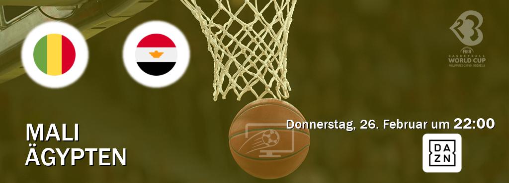Das Spiel zwischen Mali und Ägypten wird am Donnerstag, 26. Februar um  22:00, live vom DAZN übertragen.