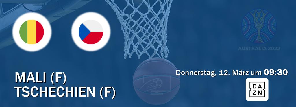 Das Spiel zwischen Mali (F) und Tschechien (F) wird am Donnerstag, 12. März um  09:30, live vom DAZN übertragen.