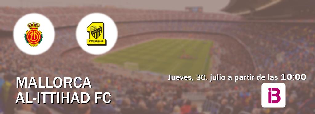 El partido entre Mallorca y Al-Ittihad FC será retransmitido por IB3 (jueves, 30. julio a partir de las  10:00).