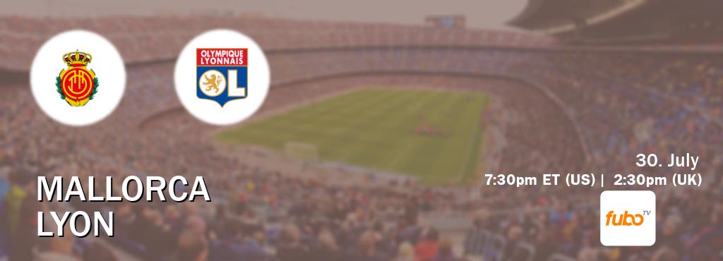 You can watch game live between Mallorca and Lyon on fuboTV(US). You can watch game live between Mallorca and Lyon on fuboTV(US).