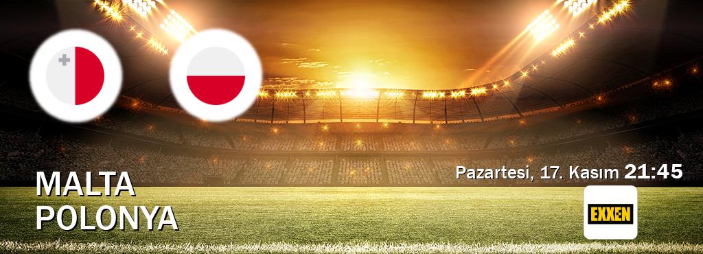 Karşılaşma Malta - Polonya Exxen'den canlı yayınlanacak (Pazartesi, 17. Kasım  21:45).
