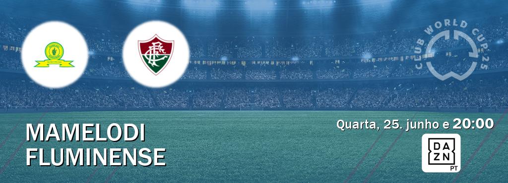 Jogo entre Mamelodi e Fluminense tem emissão DAZN (quarta, 25. junho e  20:00).