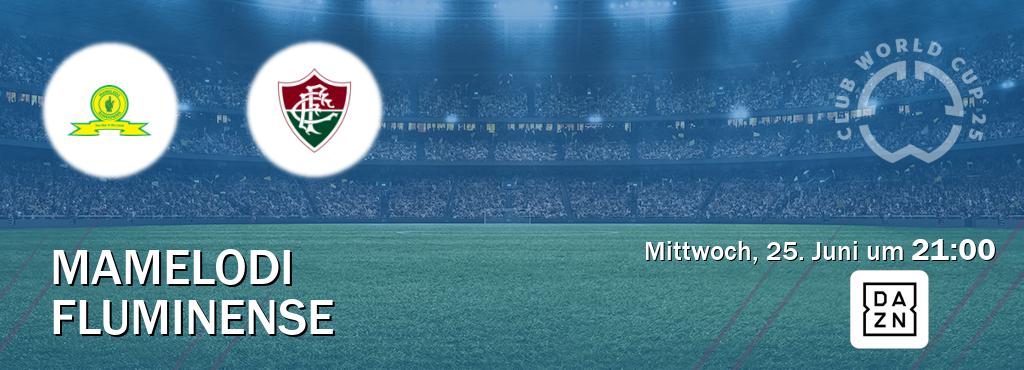 Das Spiel zwischen Mamelodi und Fluminense wird am Mittwoch, 25. Juni um  21:00, live vom DAZN übertragen.